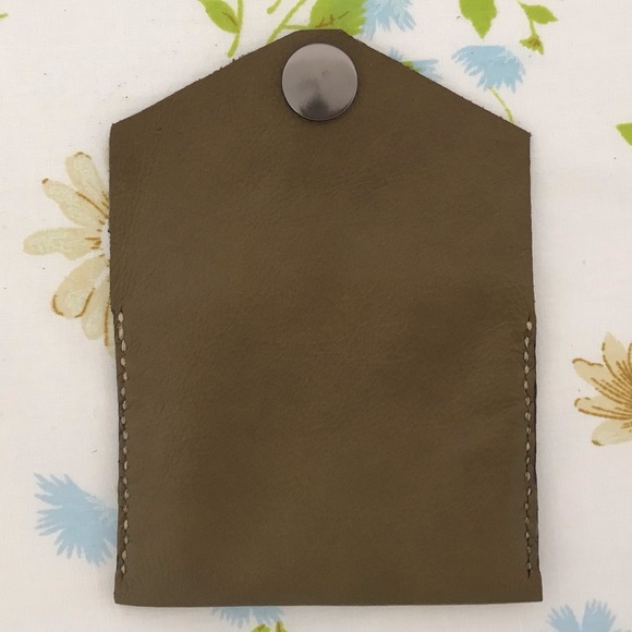 Handmade Genuine Leather Wallet Cardholder - Picture 4 of 5